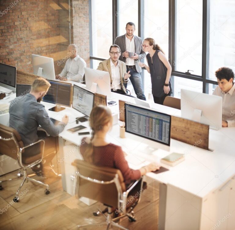 depositphotos 100683402 stock photo colleagues creative design